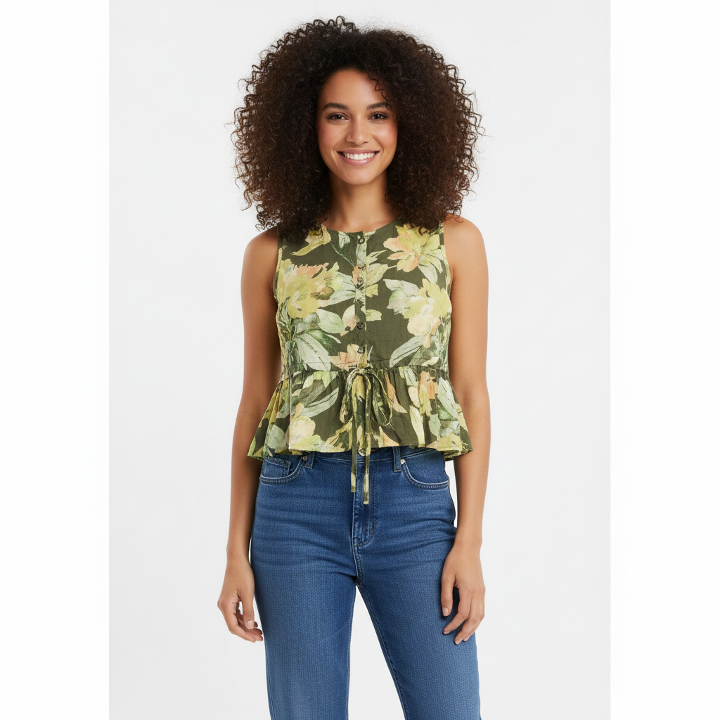 100% Cotton Woven ladies top
