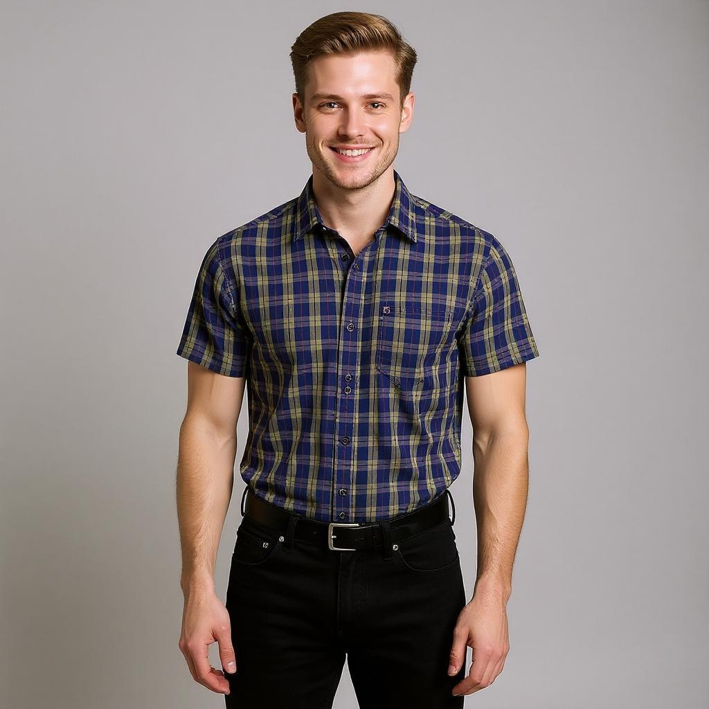 100% Cotton Woven Men Shirt