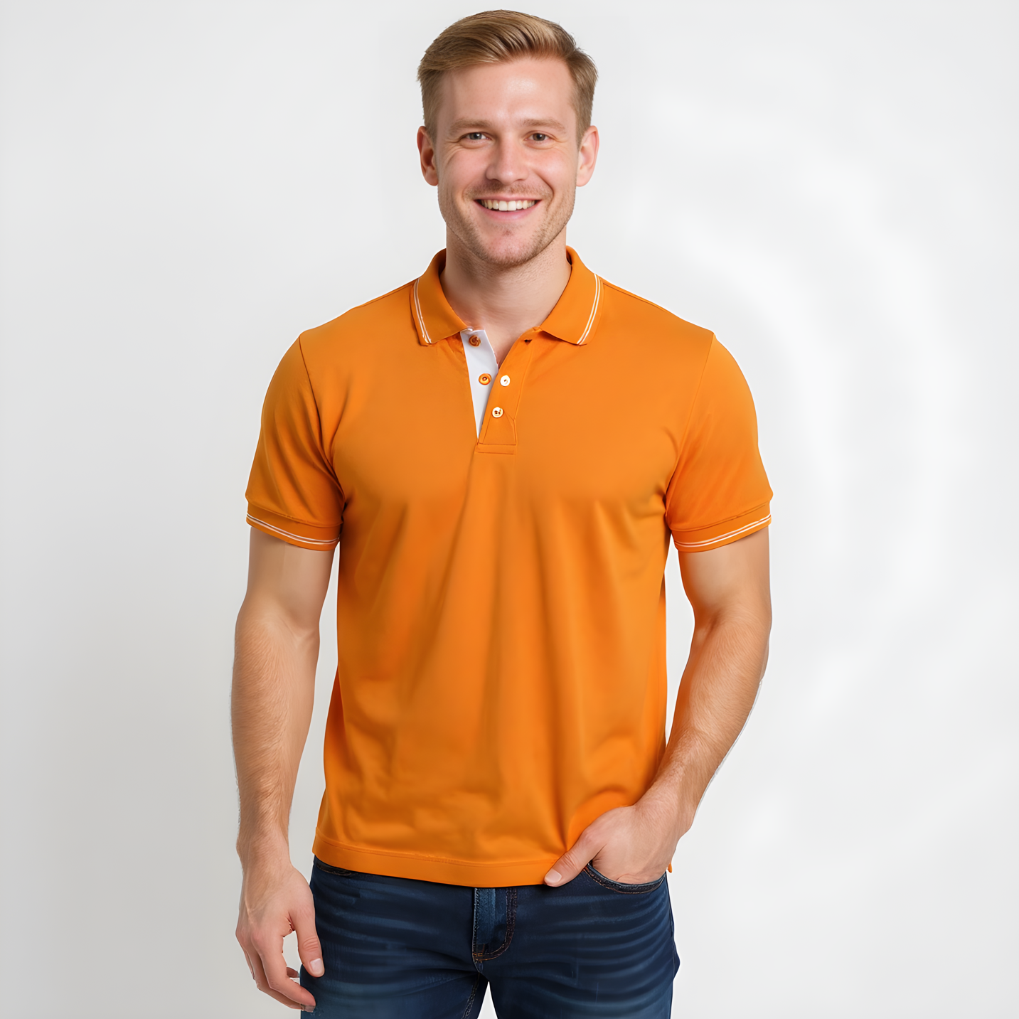 Men's Classic Mustard Polo T-Shirt